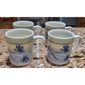 Lotus Flower Coffee Mugs Made In England (set of 4)